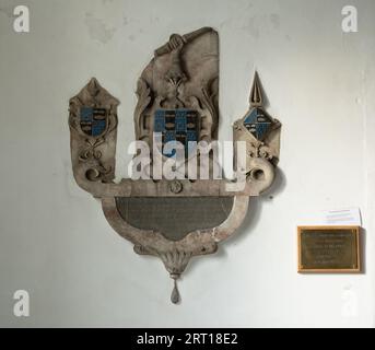 Purefoy Memorial, St. Michael`s Church, Fenny Drayton, Leicestershire, England, Großbritannien Stockfoto